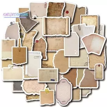 80 шт. винтажные бумажные наклейки для скрапбукинга с богатыми элементами винтажные письменные этикетки для журналов планировщики коллажи альбомы хаки