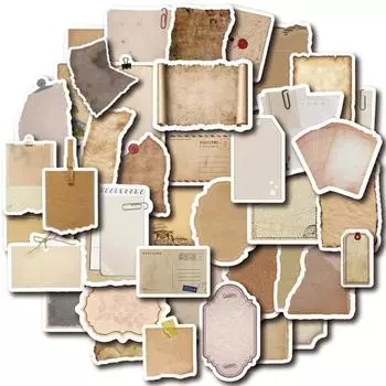 80 шт. винтажные бумажные наклейки для скрапбукинга с богатыми элементами винтажные письменные этикетки для журналов планировщики коллажи альбомы хаки