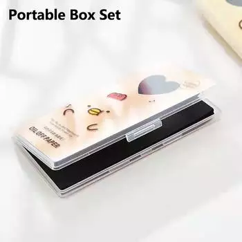 80 шт. впитывающая бумага для лица, летние салфетки для контроля жирности, впитывающая салфетка, масляная бумага для очищения лица, средство для макияжа, промокашка для лица 80Pcs