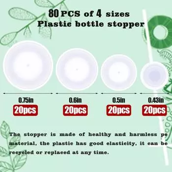 80 шт. заглушек для солонки и перечницы 3/4 дюйма, 1/2 дюйма, 3/5 дюйма и 7/16 дюйма