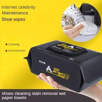 Белые салфетки для чистки обуви Одноразовые салфетки для удаления пятен и блеска для обуви Чистящее средство без воды для кроссовок 12pcs/bag