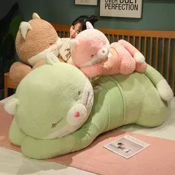 80 см детская игрушка мягкая подушка в виде животного милый свитер кошка подушка мягкая плюшевая подушка кошка подарок на день рождения 80cm чёрный