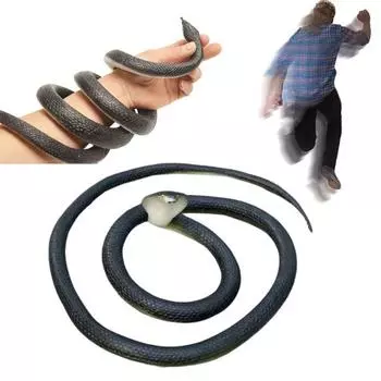 80 СМ Гольф Змея Шутка Игрушка Реалистичная Резиновая Модель Змеи Имитация Змеи Дразнит Друзей Хитрый Реквизит Дети Взрослые Хэллоуин Кляп Подарок F