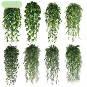 80 см искусственный подвесной цветок растение искусственный ротанговый цветок ивы ротанга искусственное подвесное растение для домашнего сада настенный декор