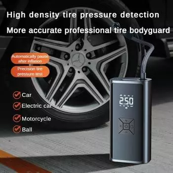 80 Вт автомобильный большой аккумуляторный насос для накачивания, портативный беспроводной воздушный насос, оснащенный светодиодным антифризом, электрический насос