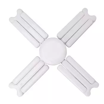 80 Вт светодиодный потолочный светильник для гаража E27 деформируемый светодиодный светильник для гаража 4 лепестка энергосберегающая лампа