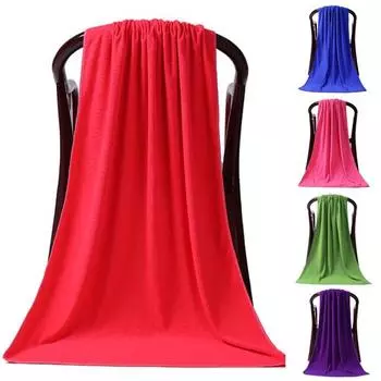 80 x 180 см большой впитывающий лист из микрофибры для сушки пляжного плавания и спортивного банного полотенца