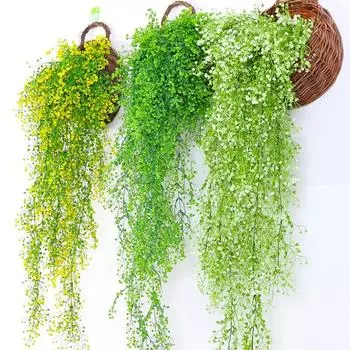 80cm Artificial Plants Ivy Vine Hanging Garland Home Garden Decoration Fake Rattan Leaves Branches Green Plants Silk Ivy Leaf
