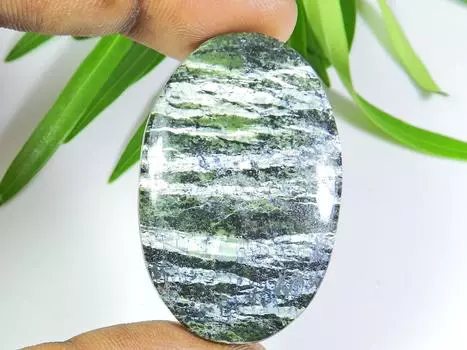 80Cts. Натуральный зеленый швейцарский опал кристалл овальный кабошон драгоценный камень 27X43X07 мм SK-705