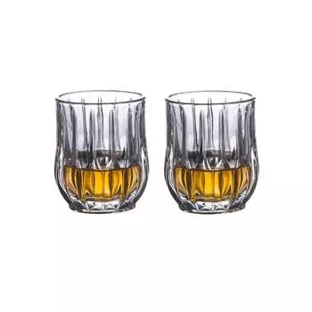80мл/285мл/340мл Стакан для воды с вертикальными полосками Прозрачный бокал для коктейлей Стаканы для айс-кофе, латте, мокко Посуда для напитков Барный стакан для виски 2pcs