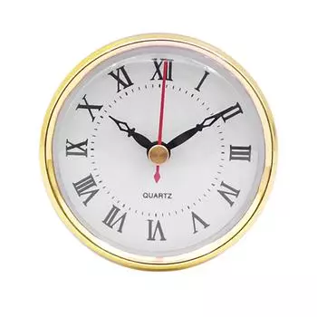 80mm desk Insert Clock Movement Quartz Battery Fit Up 3 inch Roman Numerals