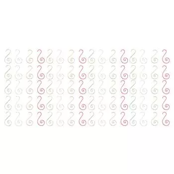 80 шт. S-образных крючков, гибких, прочных, необычных, рождественских украшений, крючков для праздничного декора