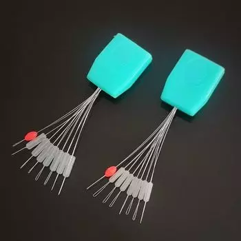 80PCS Silicone Fishing Space Beans 7+1 Fishing Bobber Float Space Bean Stopper Outdoor Fishing Middle-80PCS