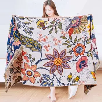 80x160 см. Белое банное полотенце с изображением гранатового цветка. Хлопковое банное полотенце из чистого хлопка. Быстросохнущее впитывающее воду полотенце для ванной комнаты для женщин.