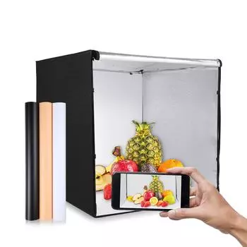 80x80x80cm/31x31x31in Большой светодиодный светильник, палатка, настольный световой короб для фотостудии, складной софтбокс, 270 шт. UK Plug