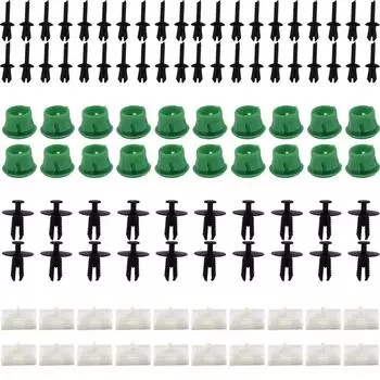 80X для BMW E36 316i 318i Боковые пороги Юбка Зажимы Зажим для молдинга порога Крепежный винт Заглушка Заклепки Внутренний винт крыла CHINA