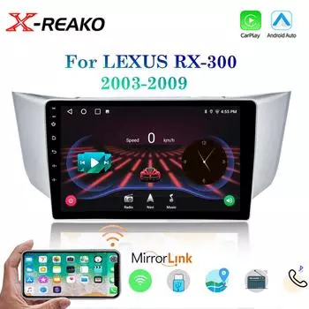 8163 2Din Android Auto Car Radio для Lexus RX300 RX330 RX350 RX400H II Toyota Harrier 2003-2009 GPS RDS DSP CarPlay UI7862 4 core 1GB+32GB carplay
