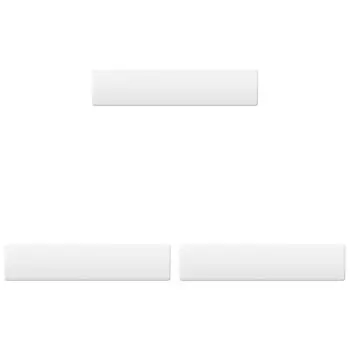 81 Keys Keyboard Wrist Rest Pad Ergonometric Memory Foam Hand Support (White)