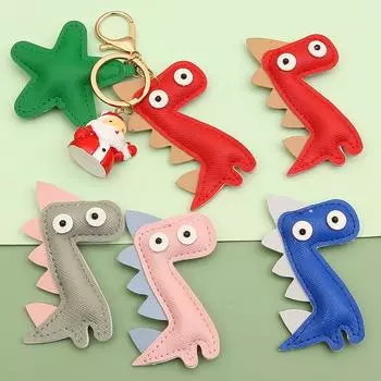 81 мм подвеска-подвеска с динозавром ручной работы из искусственной кожи для DIY брелок для сумок, подвеска для рукоделия 81x60mm 1pc/bag