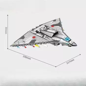 820 шт. 4 в 1 Серия Военная авиация Истребитель 6-го поколения Детские игрушки-конструкторы Без коробки