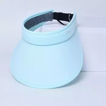 8229 Summer Top Ice Silk Sun Hat Female New Arrival Fashion Sun Protection Hat Foldable Air Defense UV Sun Hat Blue