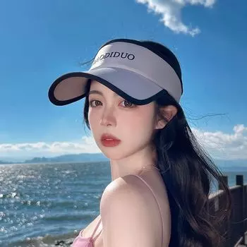 8234 Topless Hat UV Protection Sun Hat Minimalist Fashion Sun Protection Baseball Summer Outdoor Sports Sun Hat Purple