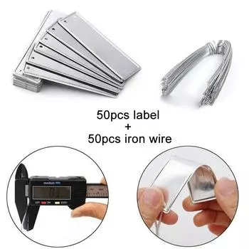 82*25*0.5MM этикетки для растений алюминиевые DIY садовые внутренние и наружные