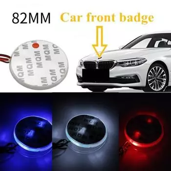 82 мм эмблема автомобиля, значок на капоте, передняя наклейка с логотипом, светодиодный светильник 12 В, фоновая лампа для E46 E39 E38 E90 E60 Z3 Z4 X3 X5 X6 белый