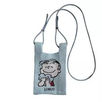 8339 Снупи SNOOPY Плечевая Мини-Сумка-Тоут IP Baby Lou PEANUTS [Rootote] (Линус Сакс)