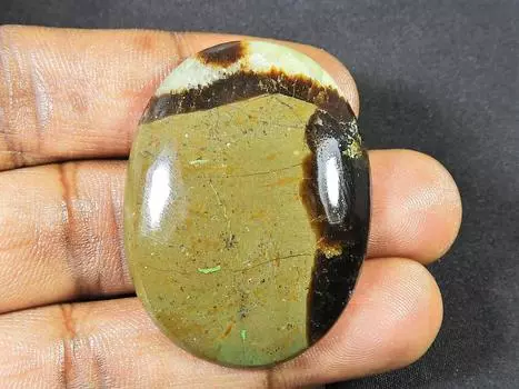 83Cts. AAA натуральный желтый септарианский дизайнерский драгоценный камень россыпью 33X44X07 мм SK-1099