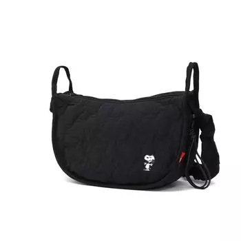 8403 Стеганая сумка через плечо Snoopy IP Deli Quilt Peanuts [Routeto] Высечка (01 черный)