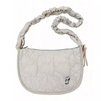 8403 Стеганая сумка через плечо Snoopy IP Deli Quilt Peanuts [Routeto] Высечка (03 Серый)