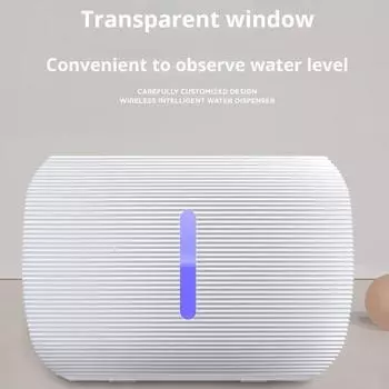 84oz/2.5L фонтан для кошек тихий диспенсер для воды для домашних животных со светодиодной подсветкой автоматический белый