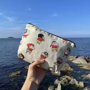 84x84 холст, ткань Crayon Shin-chan, многофункциональная косметичка