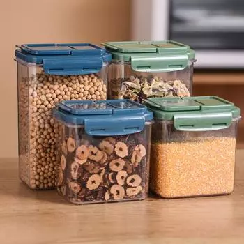 850 мл/1380 мл прозрачный контейнер для хранения пищевых продуктов, герметичный полипропиленовый универсальный герметичный контейнер для пищевых продуктов, кухонные принадлежности 1400ml зелёный
