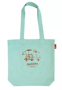 8595 SNOOPY вертикальная сумка-тоут Tall IP TALL [Rootote] Peanuts-9A (03 Мята)
