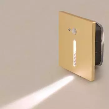 85-265 В 3 Вт сенсорный настенный светильник Footlight лестничное освещение настенный светильник детектор движения домашняя лестница ночники для прикроватной тумбочки в помещении 3000K