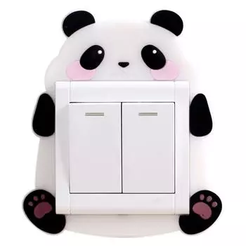 85/86 мультяшный выключатель света защитные крышки выключателя света розетка паста моющаяся антипригарная наклейка на стену