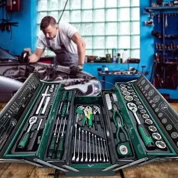 85 шт., инструменты для ремонта автомобиля, быстрые ключи с храповым механизмом и инструменты для ремонта автомобилей для машин для ремонта автомобилей, для обслуживания промышленного и бытового оборудования 85pcs