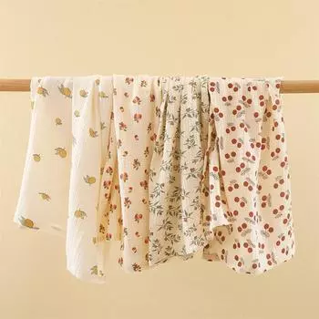 85x65 Baby Cotton Gauze Blanket Baby Photo Blanket Newborn Printed Bath Towel Bed Sheet Cover Quilt 79X65 белый