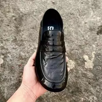 86033 Европейские мужские повседневные туфли из кожи с низким верхом без застежек 43 (Equivalent to sports shoe 44)