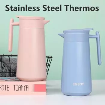 860 мл термограф кофе с двойными стенками вакуумный европейский кофейник термос чайник изолированный графин сохраняющий тепло и холод 860ml чёрный