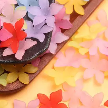 860 шт. для серег, бусин, модных ювелирных изделий, акриловых матовых аксессуаров для волос «сделай сам», держатель для цветов Bauhinia, ожерелья