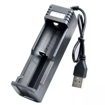 8650 14500 26650 18650 Литиевое зарядное устройство Аккумуляторы USB зарядное устройство Зарядная док-станция Адаптер зарядного устройства для аккумуляторов чёрный