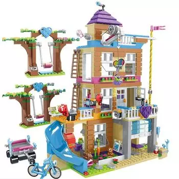865PCS House of Friendship Building Blocks Friends Fit 41340 Hotel and House Toys для девочек Фигурки Кирпичи Рождественский подарок