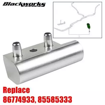 86774933 Перепускной клапан охладителя трансмиссии, подходящий для сборки Cadillac Chevrolet GMC 2014-2020 годов, замена 85585333 серебряный