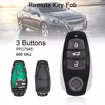 868 МГц, 3 кнопки, умный автомобильный дистанционный ключ с чипом ID46/PCF7945, подходит для VW Volks-wagen Toua-reg 2010-2014