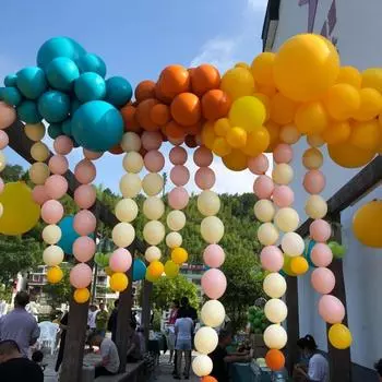 86 шт., цепочка для воздушных шаров с хвостом, круглый шар, комбинация шаров с хвостом, вечеринка по случаю дня рождения, вечерние украшения из воздушных шаров на открытом воздухе