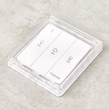 86 Тип Самоклеящаяся утолщенная настенная розетка Водонепроницаемая коробка Электрическая вилка Крышка настенного выключателя для ванной комнаты Защитная крышка Розетка Всплеск A2