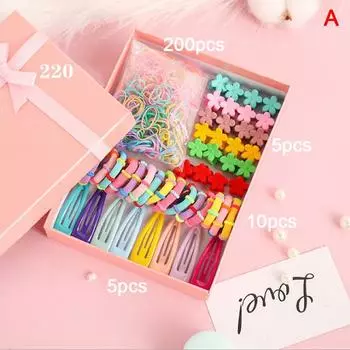 870 шт. милые резинки для волос Bb, милые резинки для волос, набор заколок-цветков